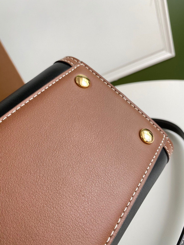 B**rry mini vintage check two-handle title bag