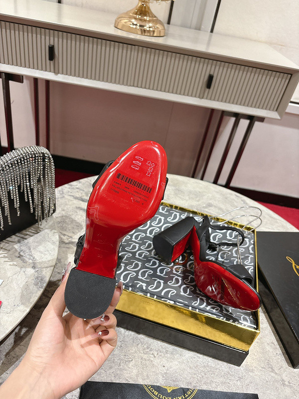Ch**an louboutin heels sandal - 8.5cm