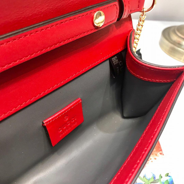 G*u*i zumi smooth leather mini shoulder bag