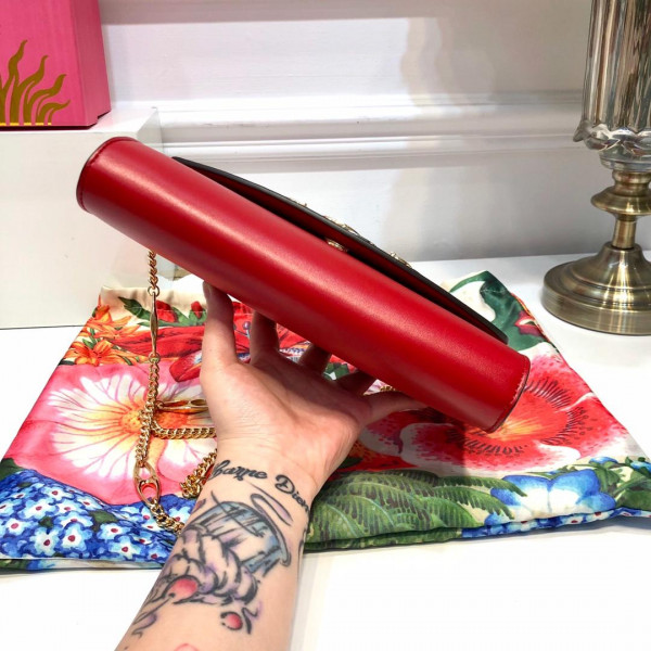 G*u*i zumi smooth leather small shoulder bag