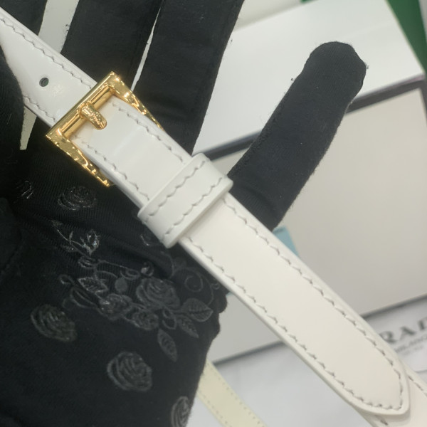 Pra*a medium brushed leather handbag