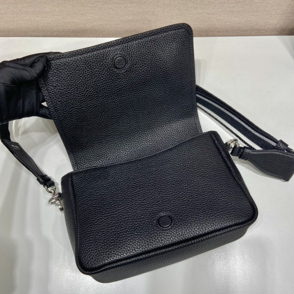 Pra*a leather shoulder bag-23*18*9cm