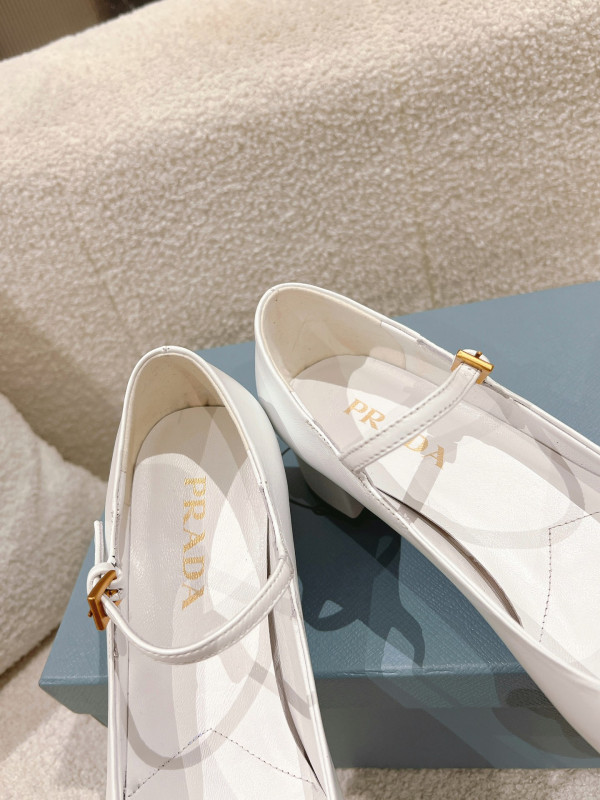 Pra*a nappa leather mary jane pumps