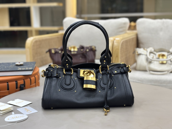 Chloe Paddington bag in grained leather - 36*18*18cm
